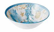 Italienisches Geschenk Melaminschüssel Shell D 36 Cm H 12 Cm Blau 1 Stk