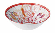 Italienisches Geschenk Melamin-Schale Shell D 36 cm H 12 cm Rot 1 Stk