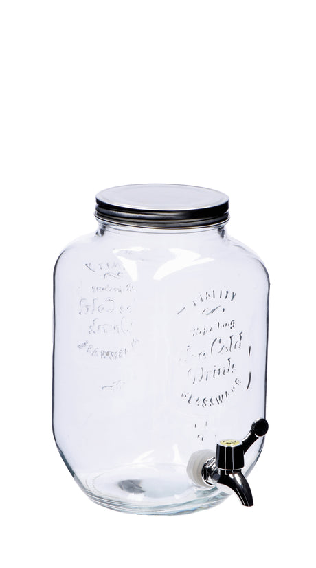 regalo italiano regalo italiano dispenser 4 lt h 25 m 16 x 21 cm vetro latta ean 8057586083660