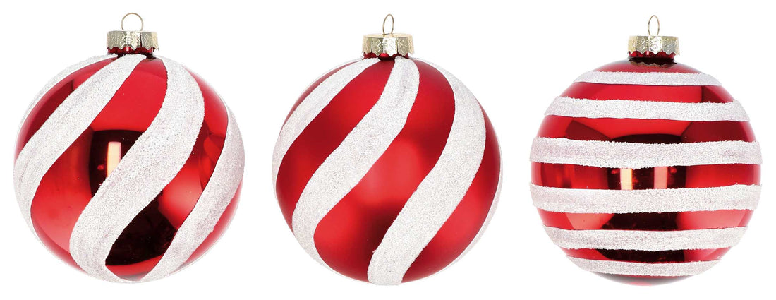regalo italiano regalo italiano pallina natale d 12 cm vetro ass bianco rosso 1 pz ean 8057586057968