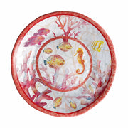 Italienisches Geschenk Tiefteller Melamin Shell Ø 22 cm H 5 cm Rot 1 Stk