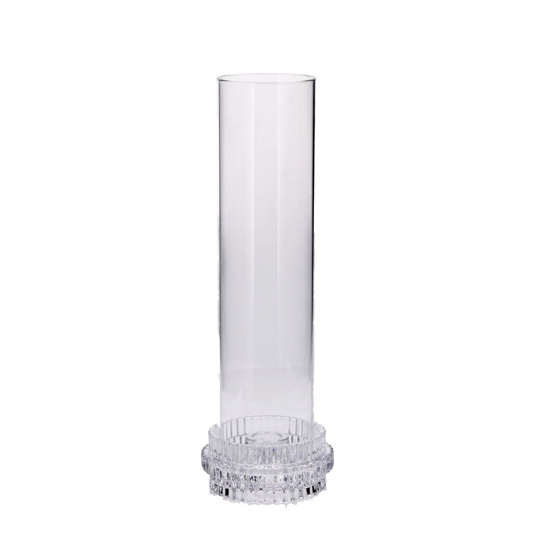 regalo italiano regalo italiano portacandela in vetro borosilicato d 11 cm h 32 cm trasparente ean 8057586201477