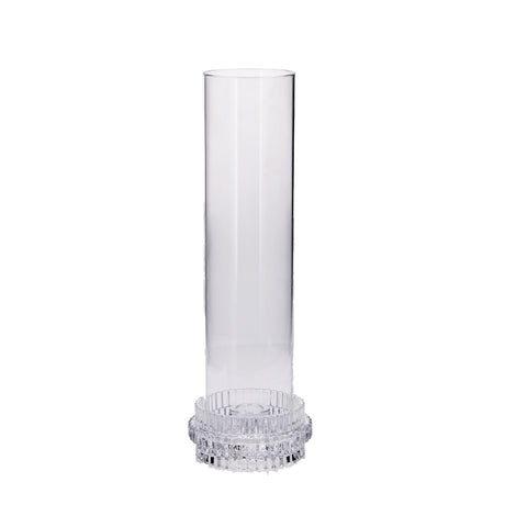 regalo italiano regalo italiano portacandela in vetro borosilicato d 11 cm h 32 cm trasparente ean 8057586201477
