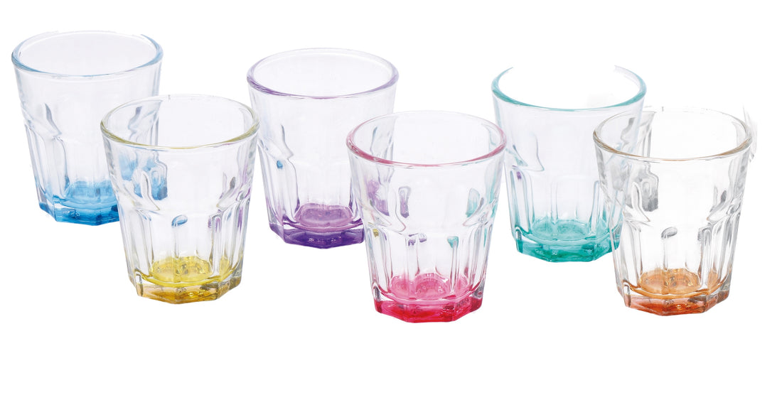 regalo italiano regalo italiano set 6 bicchierini neto 55 cl vetro colorato ean 8057586141001