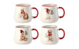 regalo italiano regalo italiano tazza di natale porcellana 360 ml d 10 cm h 9 cm ass rosso bianco 1 pz ean 8057586117150