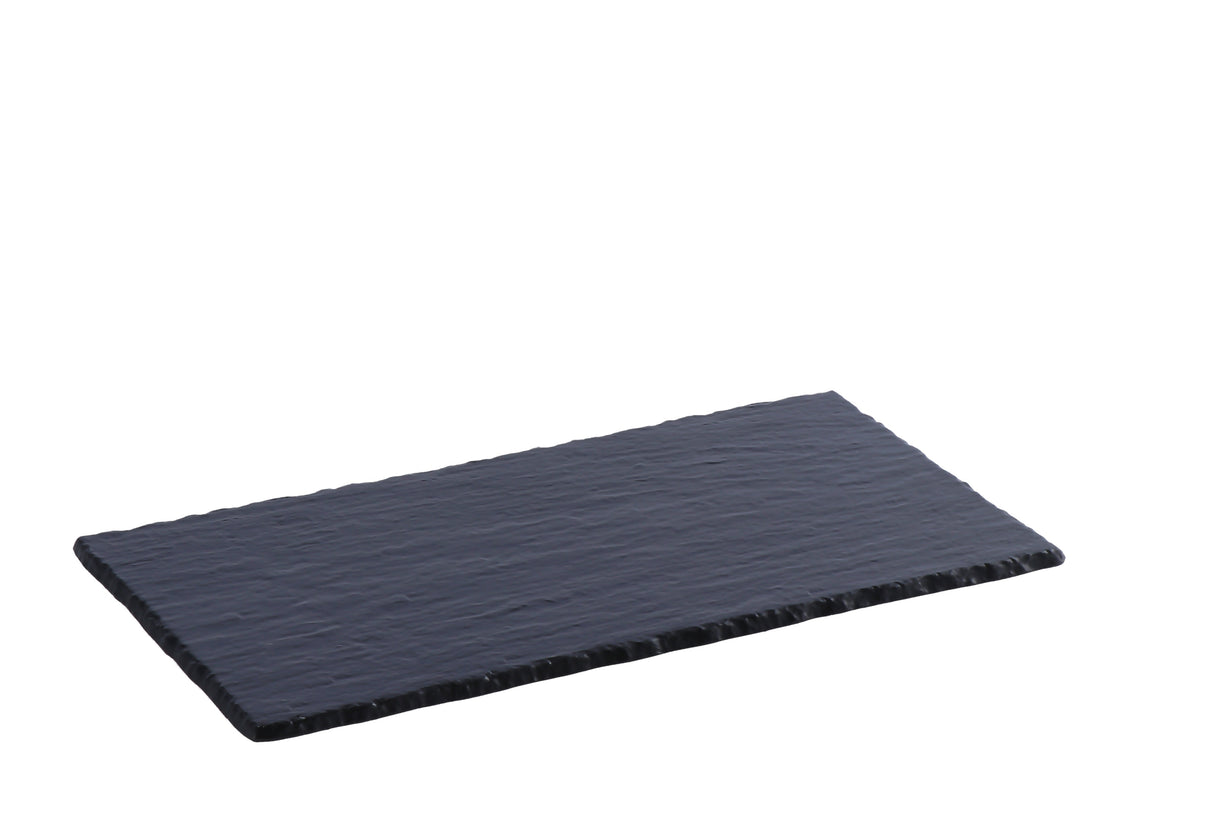 regalo italiano regalo italiano vassoio rettangolare asher melamina 33 x 18 cm nero ean 8057586111455