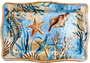Ad Trend Vassoio Rettangolare Melamina Alyssa 30 x 12 Cm H 2 Cm Blu 1 Pz