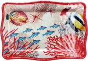 Ad Trend Rechteckiges Tablett Melamin Alyssa 30 x 12 Cm H 2 Cm Rot 1 Stück