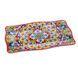 regalo italiano regalo italiano vassoio rettangolare rian in melamina 48 x 28 cm h 2 cm rosso blu ean 8057586160651
