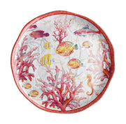 Ad Trend Rundes Tablett Melamin Shell D 40 cm H 2 cm Rot 1 Stk