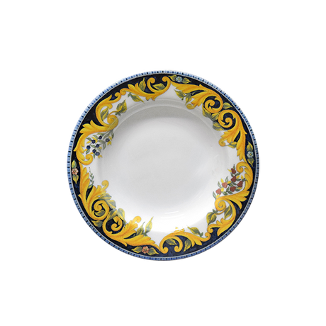 saturnia saturnia collezione tuscany piatto fondo d 23 cm h 35 cm porcellana ischia decorata ean 8003342032472