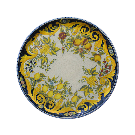 saturnia saturnia collezione tuscany piatto pizza d 31 cm h 17 cm porcellana napoli decorata ean 8003342032397