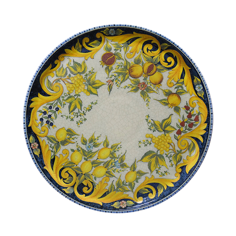 saturnia saturnia collezione tuscany piatto pizza d 33 cm h 18 cm porcellana napoli decorata ean 8003342032410