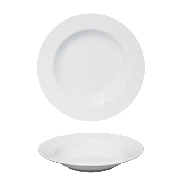 saturnia saturnia piatto fondo d 23 cm h 35 cm porcellana ischia bianco ean 8003342001775