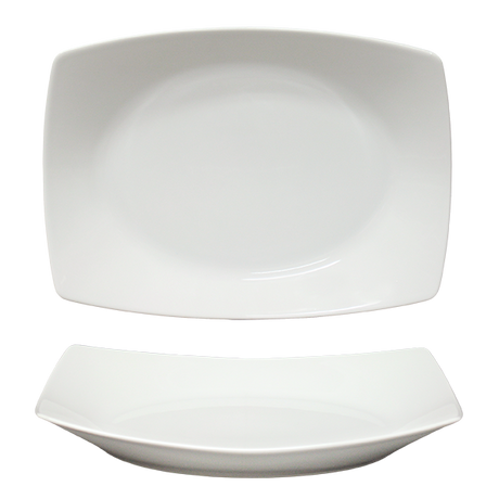 saturnia saturnia piatto rettangolare fondo 34 x 245 cm h 35 cm diag 37 cm porcellana tokio bianco ean 8003342028048