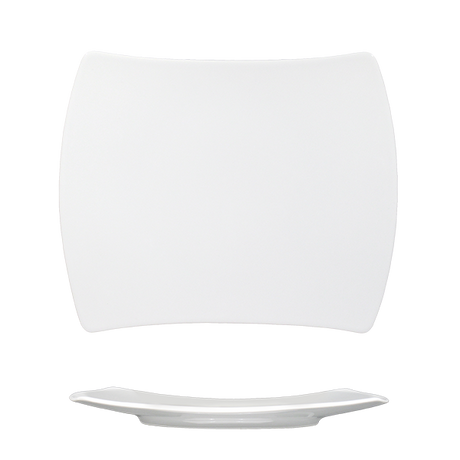 saturnia saturnia piatto rettangolo sagomato 31 x 25 cm h 3 cm diag 36 cm porcellana tokio bianco ean 8003342022978