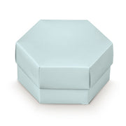 Scotton Sechseckbox mit Trennwand 110 x 60 mm Leinen Blau 10 Stk.
