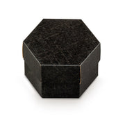 Scotton Sechseck-Box mit Divider 80 x 55 mm Schwarz 10 Stück