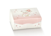 Scotton Gift Geschenkbox für Süßigkeiten 70 x 70 x 30 mm Baby Teddybär Rosa 10 Stk