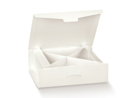 scotton scotton scatola gift portaconfetti 100 x 100 x 40 mm con divisorio fibra bianco 10 pz ean 8007402706730
