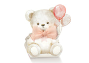 Scotton Geschenkbox 60 x 45 x 110 mm Baby Teddybär Rosa Luftballons 10 Stück