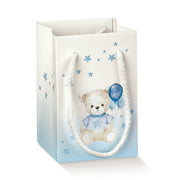 Scotton Shopper Papier Baby Bärchen 90 x 90 x 140 mm Hellblau 10 Stk.