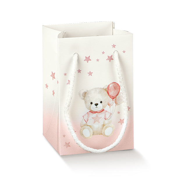 scotton scotton shopper carta baby orsetto 90 x 90 x 140 mm rosa ean 8007402707232