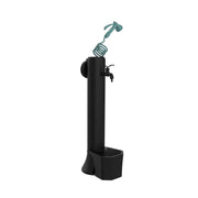 SINED Tritone Pro Gartenbrunnen Schwarz HDPE mit 7,5 m Schlauch