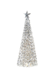 Sompex Glamor Lampada Decorativa Natale H 33 Cm Argento