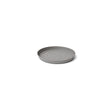 Sottovaso rotondo in plastica riciclata 100%, Ø29 cm, colore Fog Grey Grigio Chiaro. TeraPlast Orma Saucer 29, −30°/+60°C, compensa CO₂ ean-8051560268340