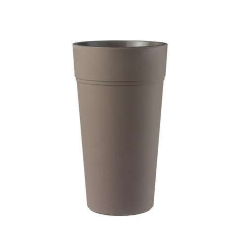Vaso luminoso da esterno TeraPlast Stem 80, resina Sand 38×38 H80 cm, lampadina inclusa, UV e −30°/+60°C. Perfetto per serate outdoor ean-8051560045057