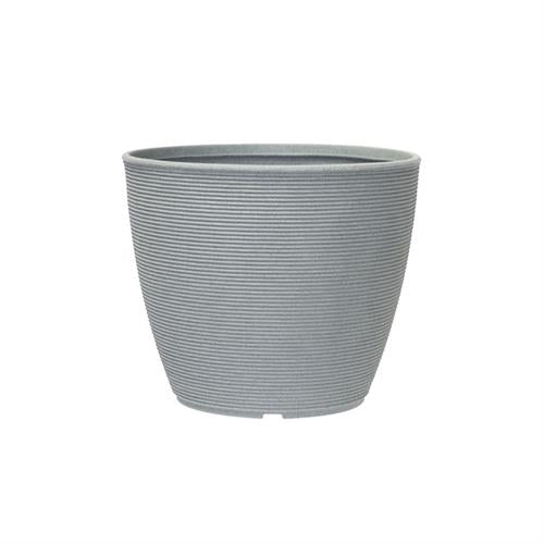 Fioriera da esterno 48×48×H40,5 cm Fog grigio chiaro, texture Dot, plastica riciclata 100%. Resistente da −30° a +60°C ean 8051560187184