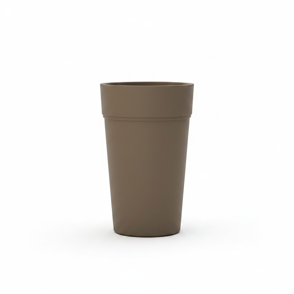 Vaso da esterno TeraPlast Stem 65, resina Sand D 38× H65 cm, lampadina inclusa, UV e −30°/+60°C. Perfetto per spazi outdoor e ingressi ean-8051560045057