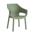 toomax toomax sedia luna verde salvia in plastica da esterno impilabile e resistente ai raggi uv ean 8009371096362