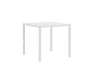 Vermobil Quadris Tisch Metall Quadratisch 80 x 80 cm H 75 cm Weiß