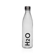 versa versa bottiglia h2o vetro d 8 cm h 31 cm 1 000 ml trasparente ean 8420327558411