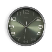 Versa Wanduhr D 30 cm Aluminium Grün