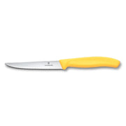 Victorinox Steakmesser / Pizzamesser Klinge 12 cm Swiss Classic Gelber Griff 1 Stk.