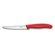 Victorinox Steakmesser / Pizzamesser Klinge 12 cm Swiss Classic Rotes Griff 1 Stk
