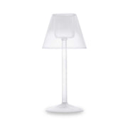 WD LifeStyle Teelichthalter aus Borosilikat-Glas H 22 cm Transparent