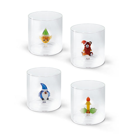 wd lifestyle wd lifestyle bicchiere vetro borosilicato cc 250 ml decori natalizi ass 1 pz ean 8055035681566