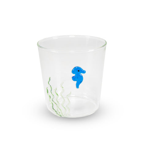 wd lifestyle wd lifestyle bicchiere vetro borosilicato cc 250 ml decoro cavalluccio marino ean 8055035685250