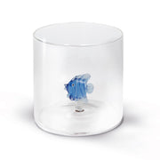WD LifeStyle Glas Borosilikatglas 250 ml Blaufish-Motiv
