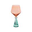 wd lifestyle wd lifestyle calice per gin tonic in verto base effetto diamante azzurro pesca ean 8055035683997