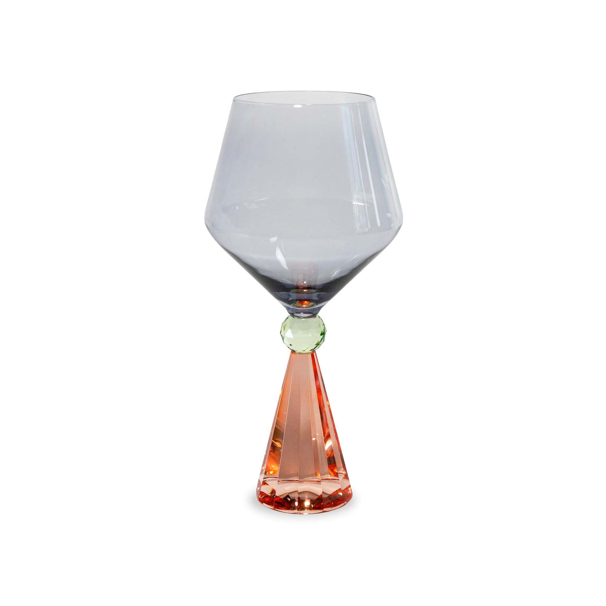 wd lifestyle wd lifestyle calice per gin tonic in verto base effetto diamante pesca grigio ean 8055035683980