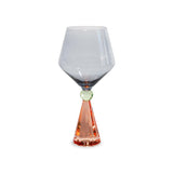 wd lifestyle wd lifestyle calice per gin tonic in verto base effetto diamante pesca grigio ean 8055035683980