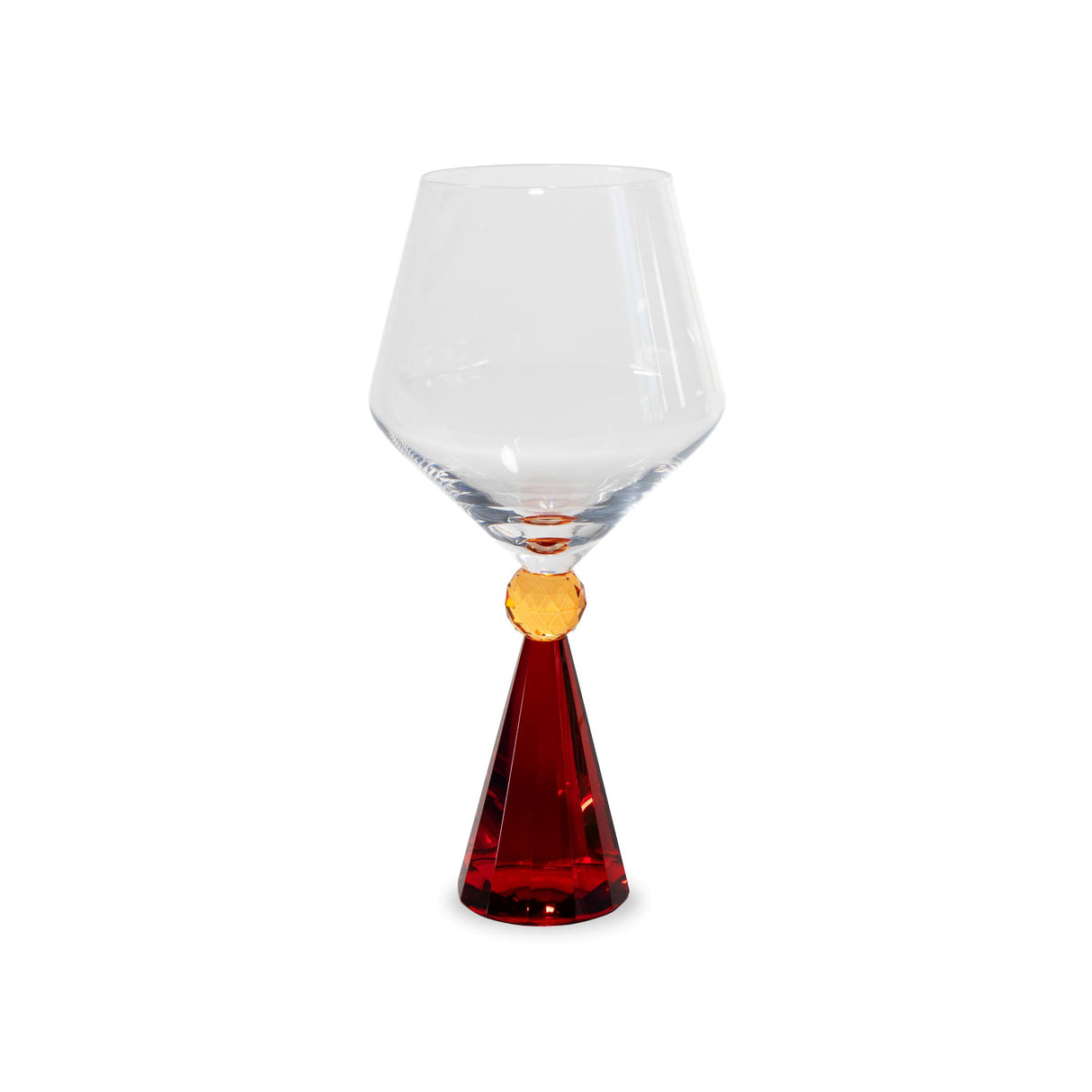 wd lifestyle wd lifestyle calice per gin tonic in verto base effetto diamante rosso ean 8055035683966