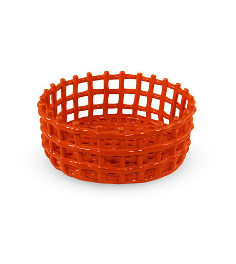 wd lifestyle wd lifestyle cestino centrotavola in stoneware arancione ean 8055035683737
