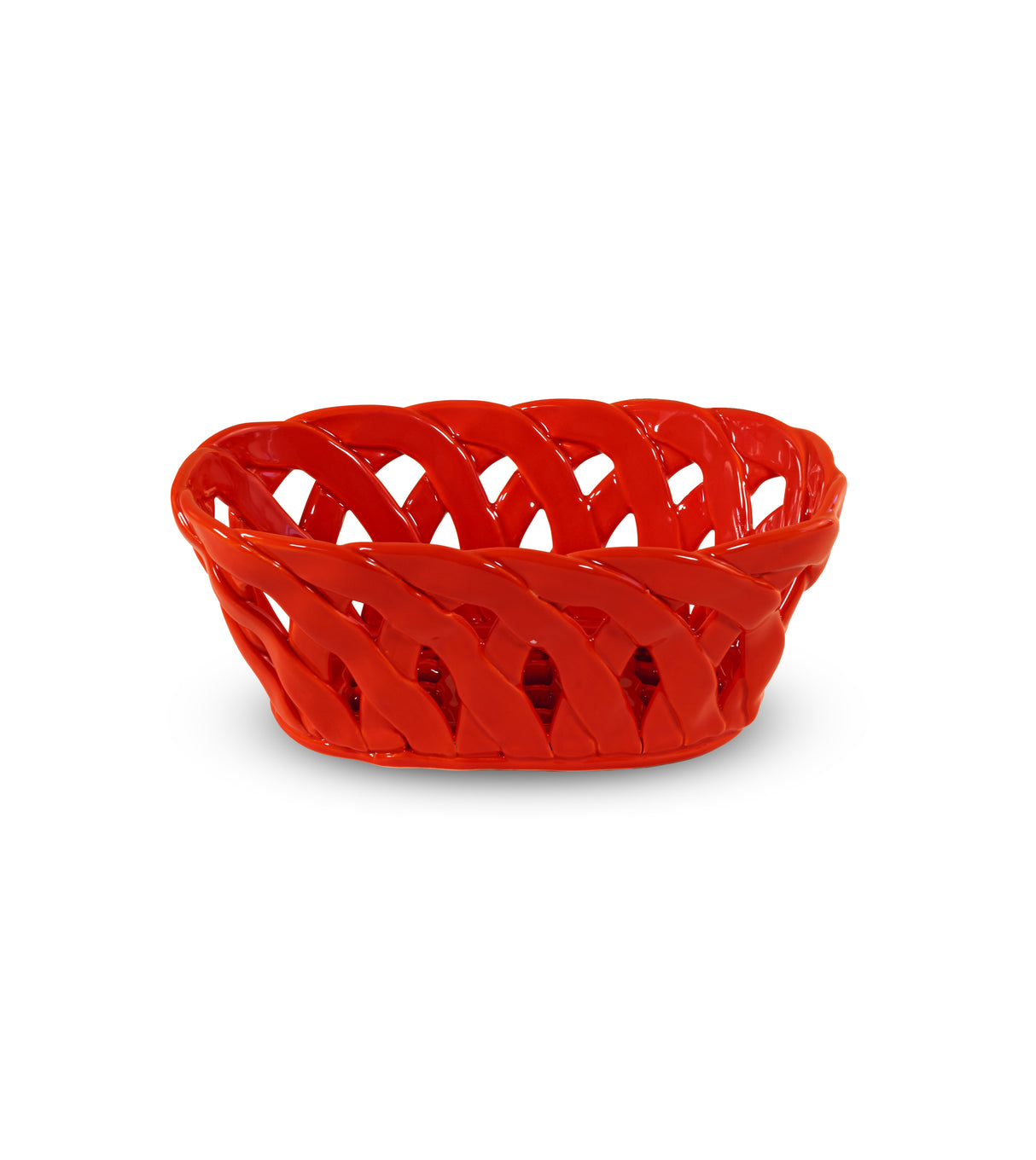 wd lifestyle wd lifestyle cestino centrotavola in stoneware rosso ean 8055035683782
