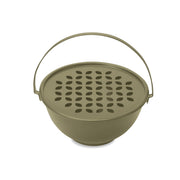WD LifeStyle Räucherstäbchenhalter für Tisch und Boden mit magnetischer Stange Olivgrün